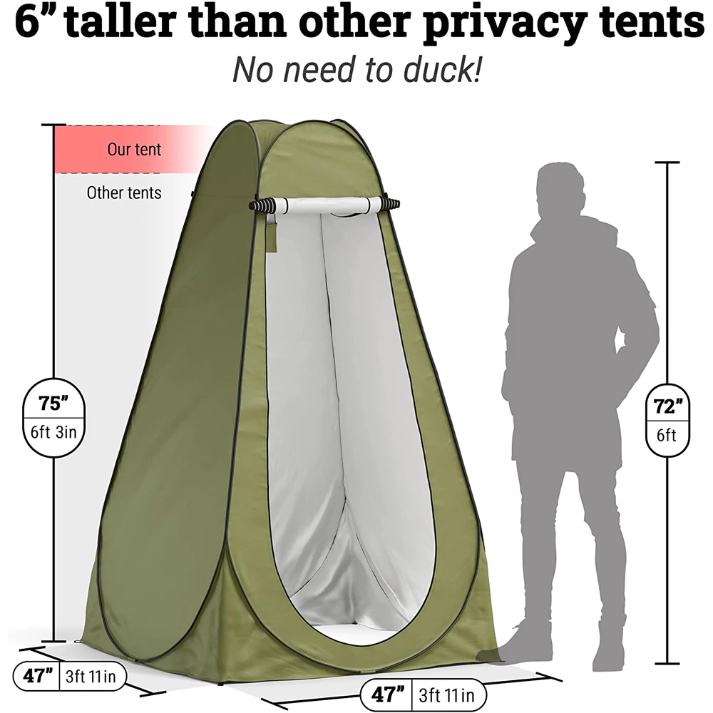 Cheap Goat Tents Camping Tent Travel 190*120*120cm Toilet Shower Tent 190T Beach Tent Single Tent Tents Outdoor Camping   